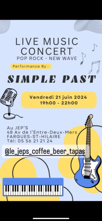 CONCERT SIMPLE PAS FETE DE LA MUSIQUE, Fargues-Saint-Hilaire, Le Jep’s